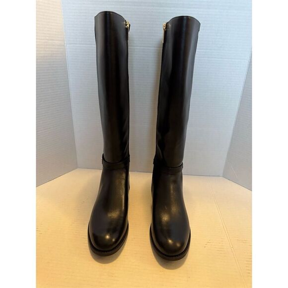 Michael Kors Women's Finley Black Riding Boots Size 9M Knee High - Picture 8 of 9